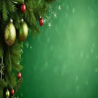 green christmas wallpaper