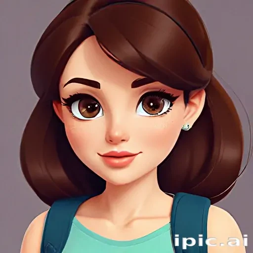 brunette cartoon characters