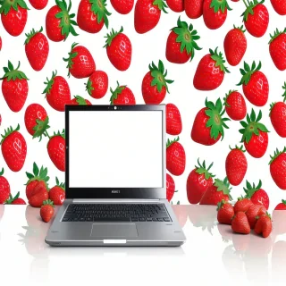 strawberry wallpaper laptop