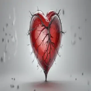 transparent broken heart