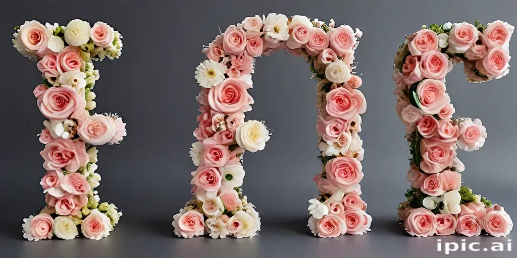 floral letters