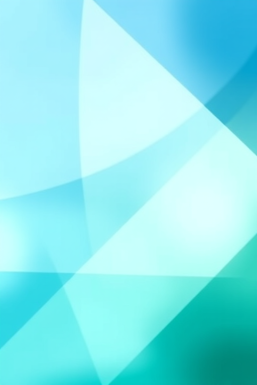 Create a high-resolution abstract geometric background with soft gradients of blue and green, using a DSLR camera with a 50mm lens at f/2.8, ISO 100, and a shallow depth of field to enhance the smoothness and texture of the shapes.