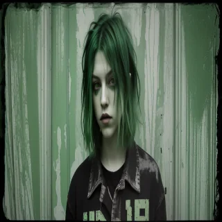 green grunge aesthetic