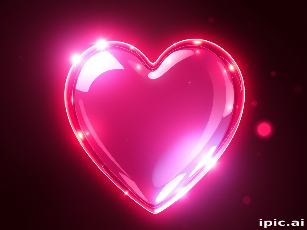 glow heart png