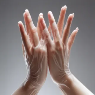 transparent praying hands