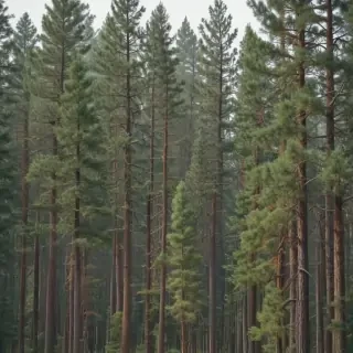 pine trees transparent background