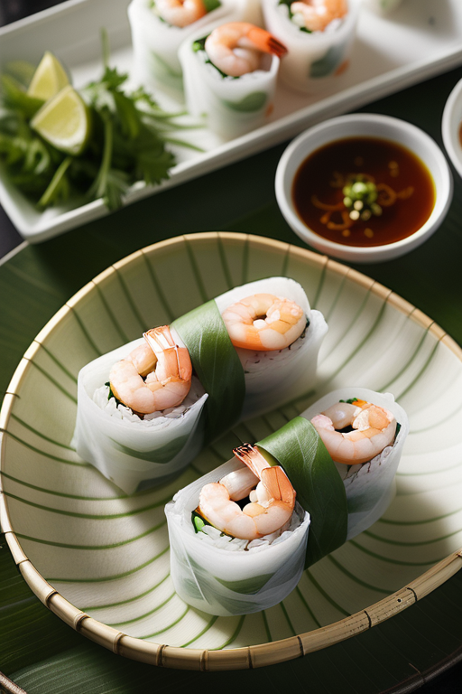 shrimp rolls with rice paper