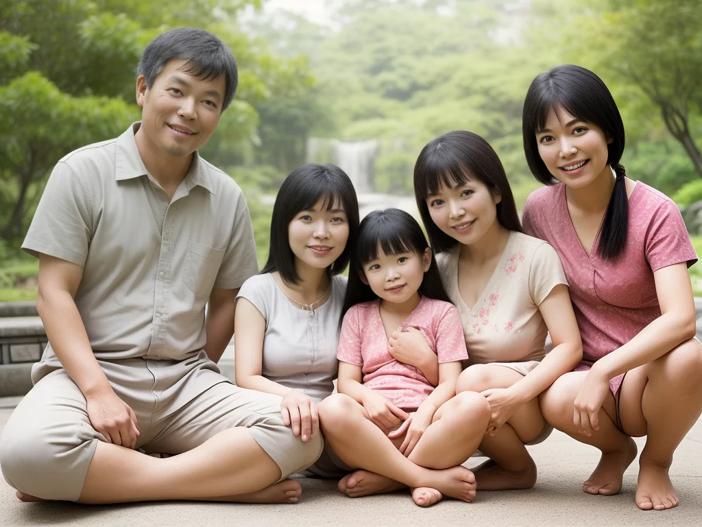 free use asian family
