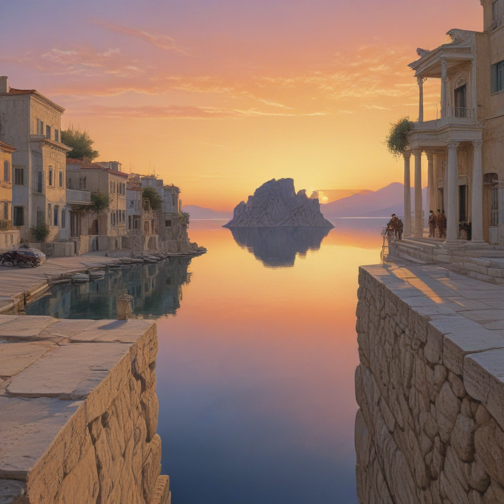 maurice toussaint trompe l´oeil moebius lake city greek sunset