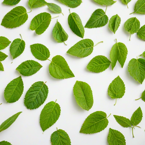 green on white background