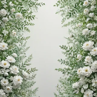 background white and green