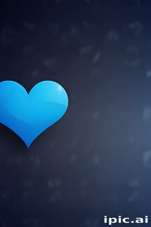blue heart wallpaper