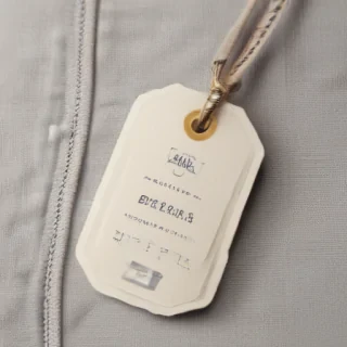 clothing tag mockup
