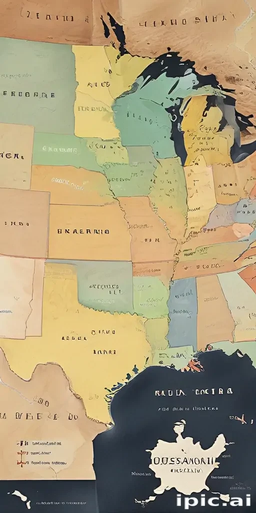 usa map with states