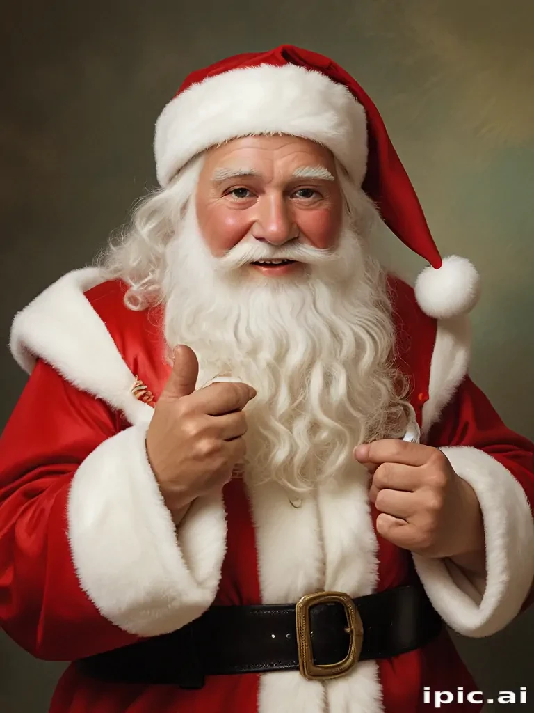 images of vintage santa