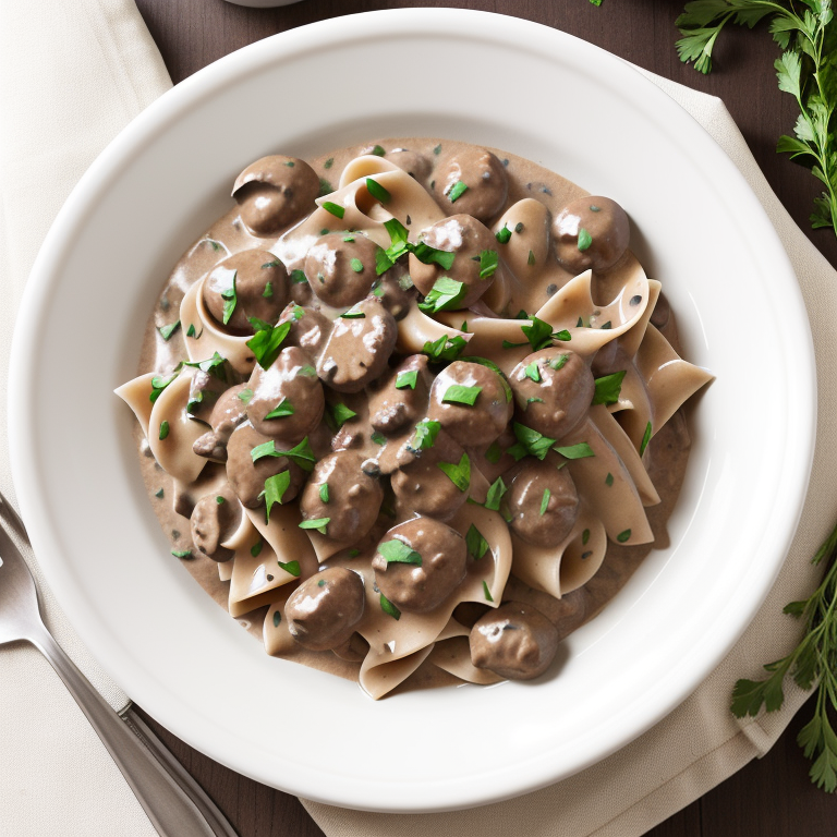 beef stroganoff recipe no mushrooms
