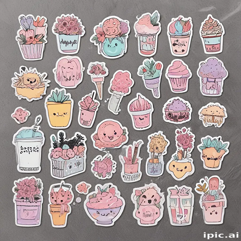 aesthetic stickers printable