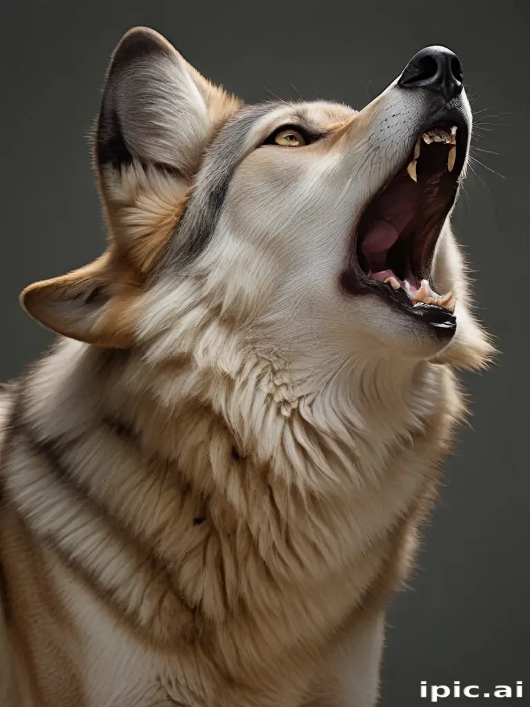 wolf howling png