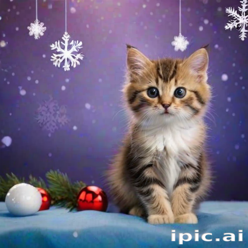 cat christmas background