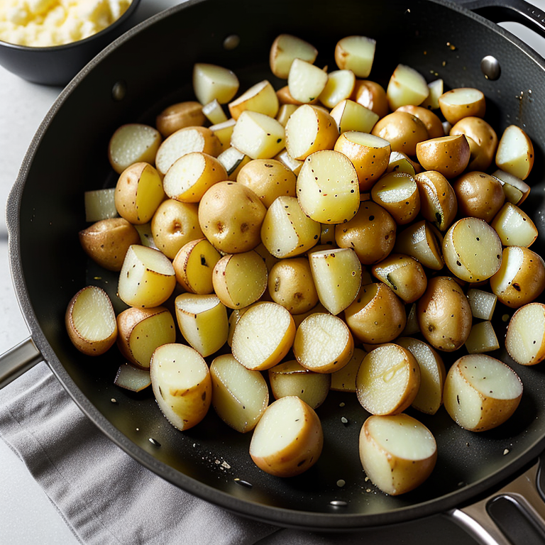 how to air fry diced potatoes