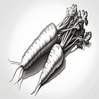 carrot drawing