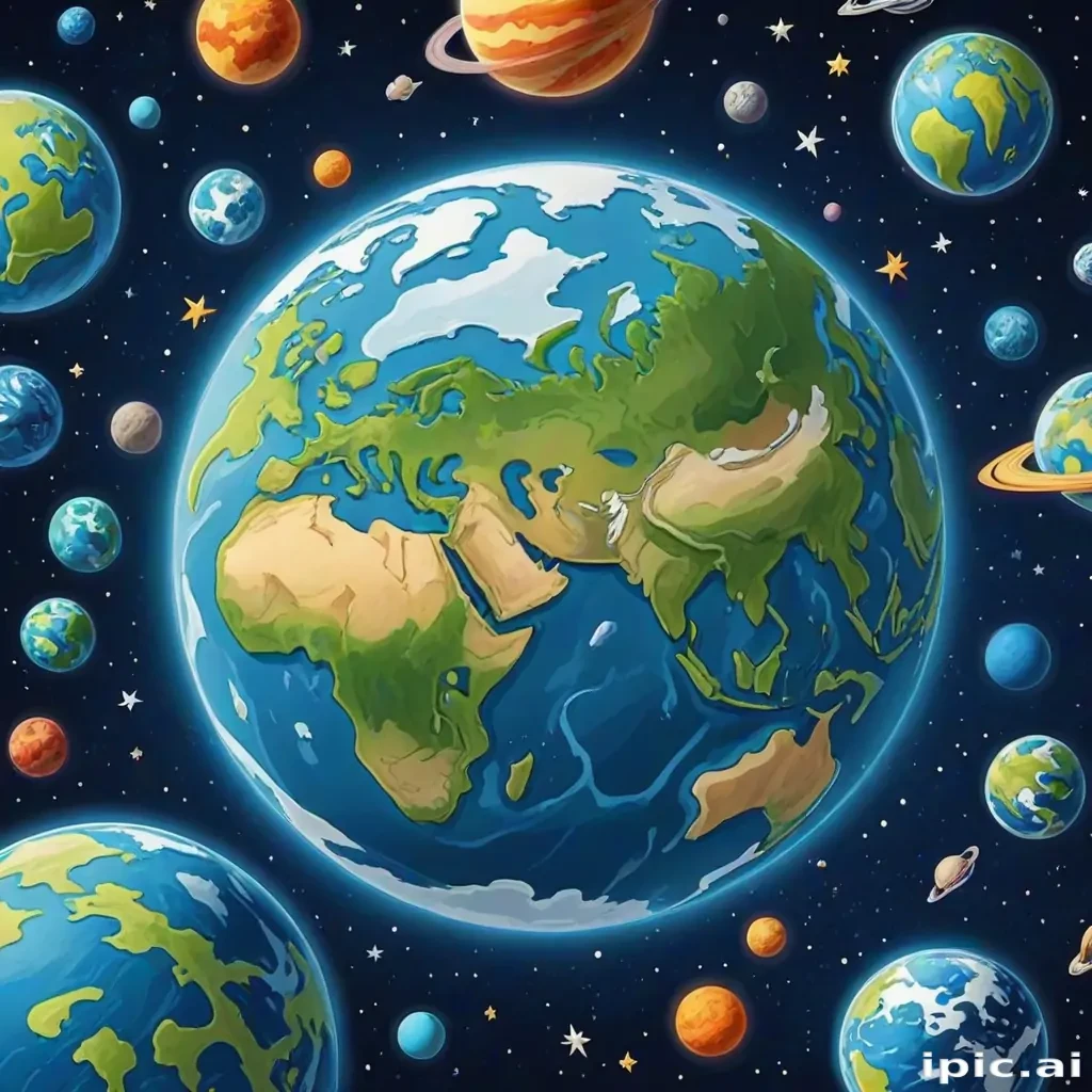 cartoon picture planet earth