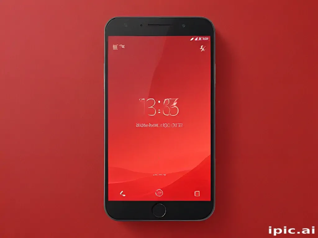 red lockscreen