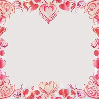 heart border png aesthetic