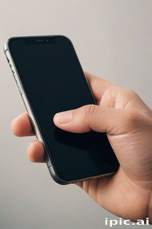 hand holding a phone
