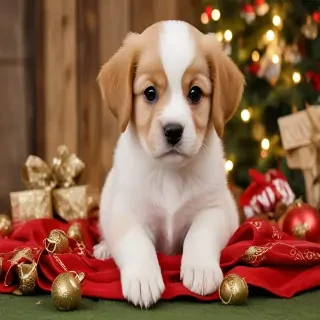 christmas puppy backgrounds