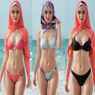 hijab ai bikini
