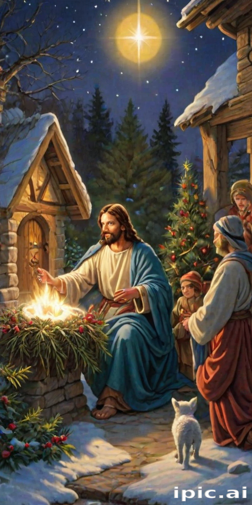 jesus at christmas images