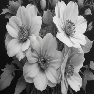 pencil drawing flowers