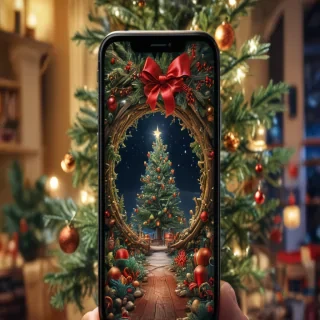 christmas phone wallpaper iphone