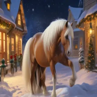 merry christmas horse images