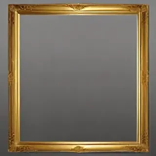 rectangle gold frame png