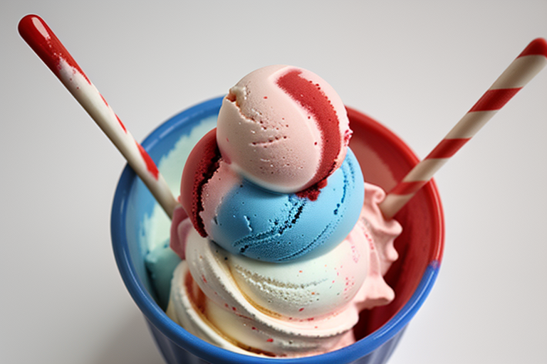 red white blue ice cream