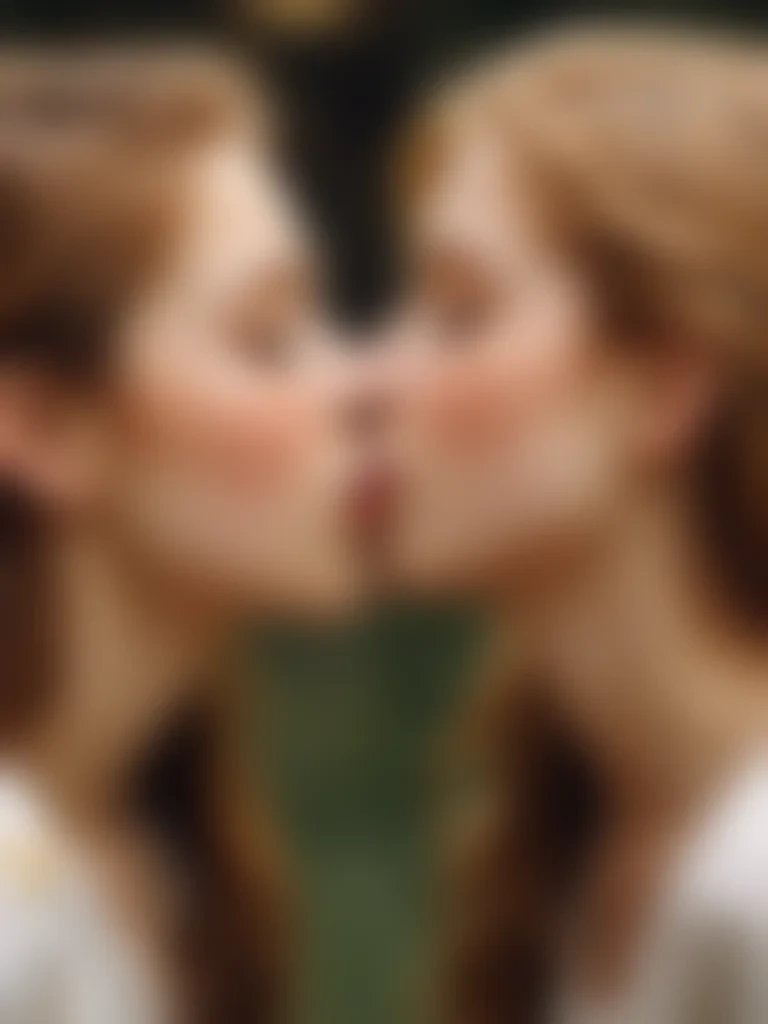 girls kissing