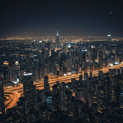 city lights background
