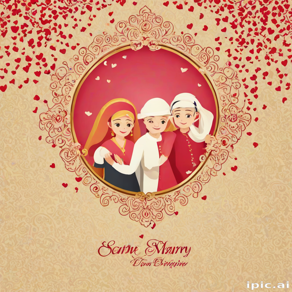 marriage card background