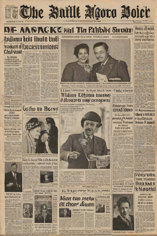 newspaper collage png