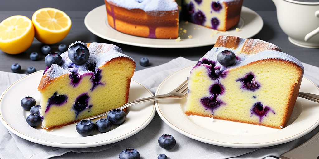 blueberry lemon ricotta pound cake