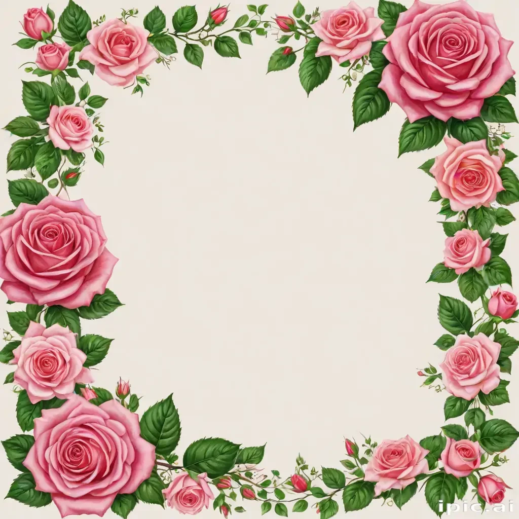 rose border png