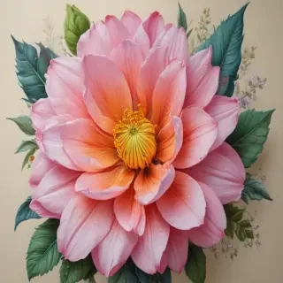 flower drawings with color