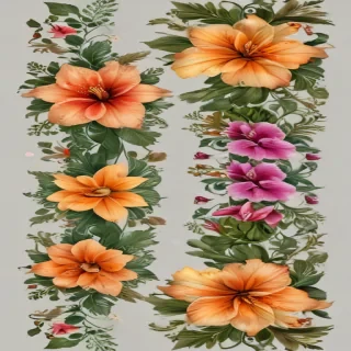 png border flower