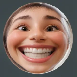 transparent happy face