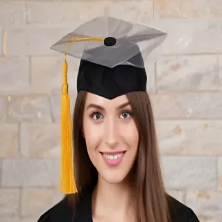 transparent graduation cap