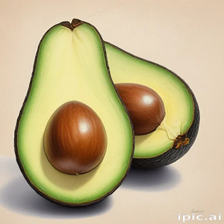 avocado drawing