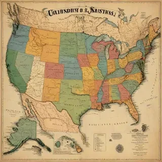 united states map with state names