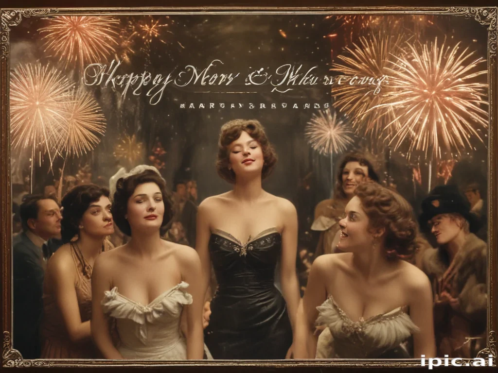 vintage new years images